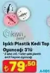 KİWİ PETS IŞIKLI PLASTİK KEDİ TOP OYUNCAĞI 3'LÜ KİWİ PETS IŞIKLI PLASTİK KEDİ TOP OYUNCAĞI 3'LÜ